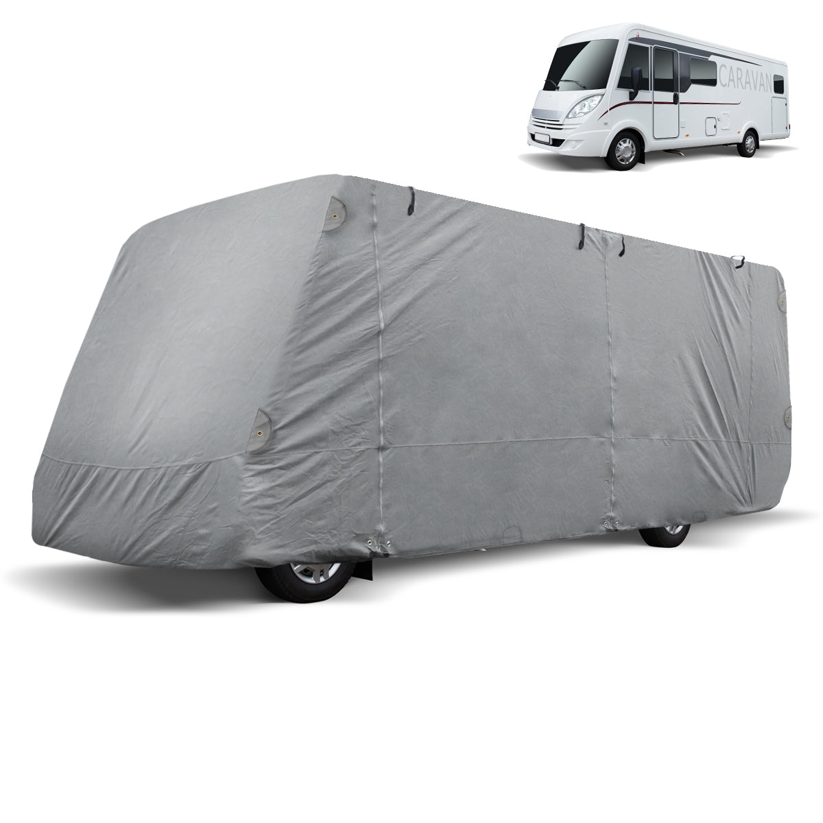 ECD Germany Garten housse camping-car M 610x235x275 respirante
