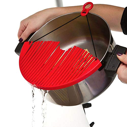 Shop-Story Maison Passoire Universelle égouttoir rouge casserole