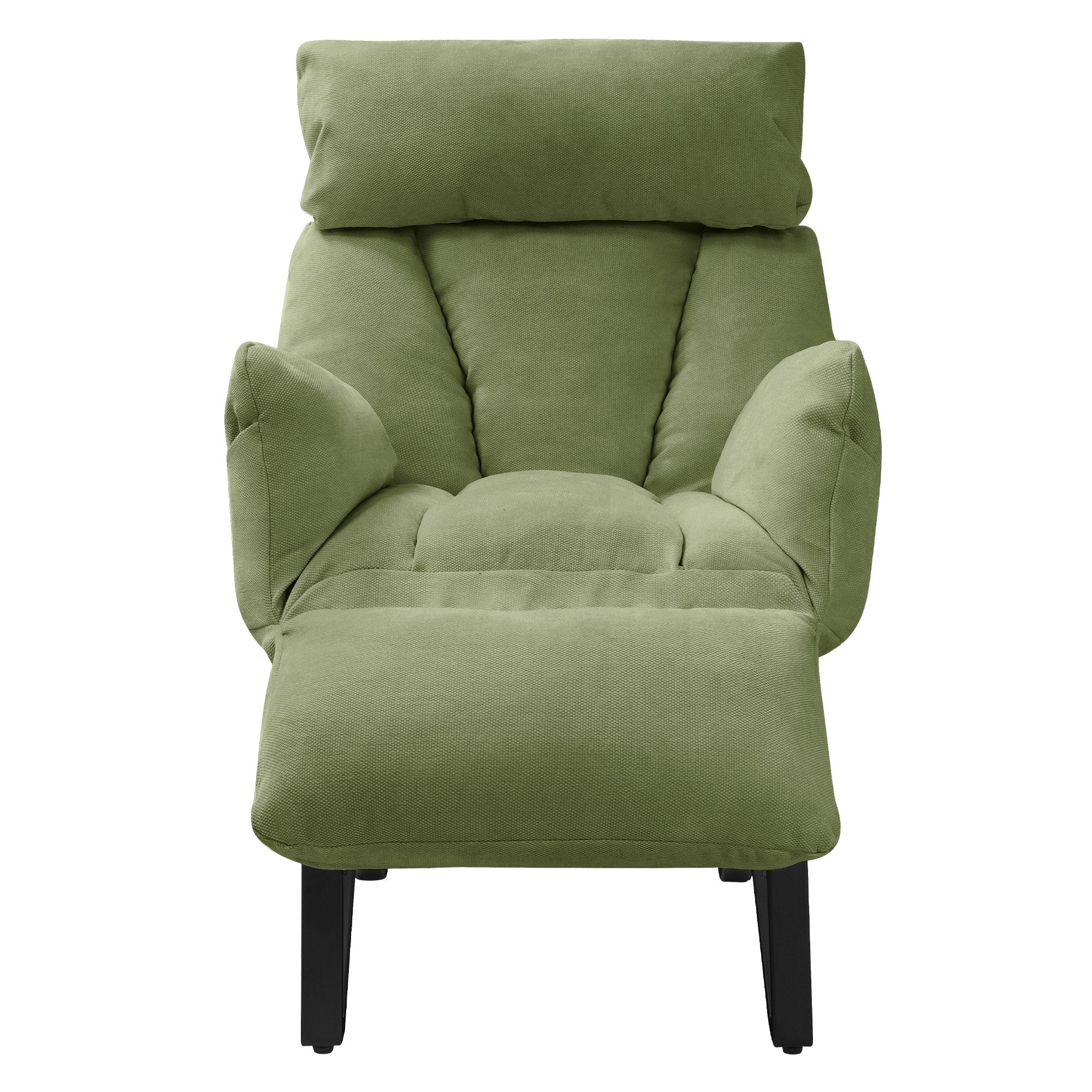 ECD Germany Möbel fauteuil relax lin vert 85x82x102 cm
