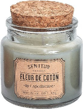Stokomani Maison bougie parfumée pot apothicaire musc blanc
