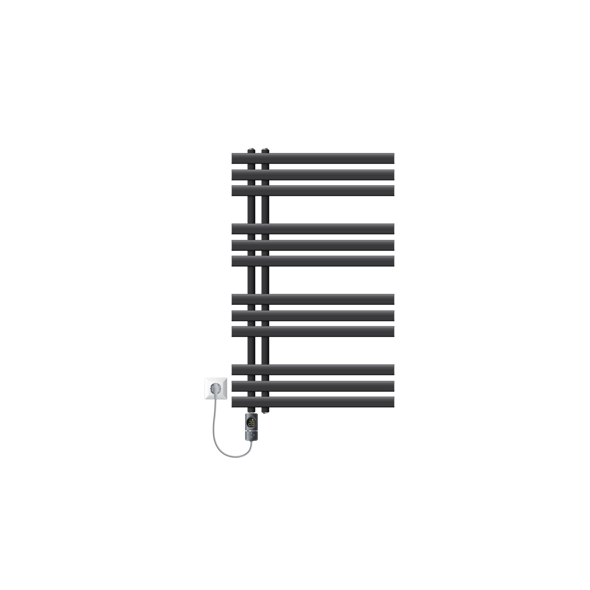 ECD Germany Heizungen LuxeBath radiateur électrique anthracite 600W