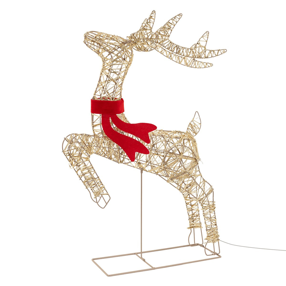 ECD Germany Haus renne Noël LED doré 91 cm 720 LED timer
