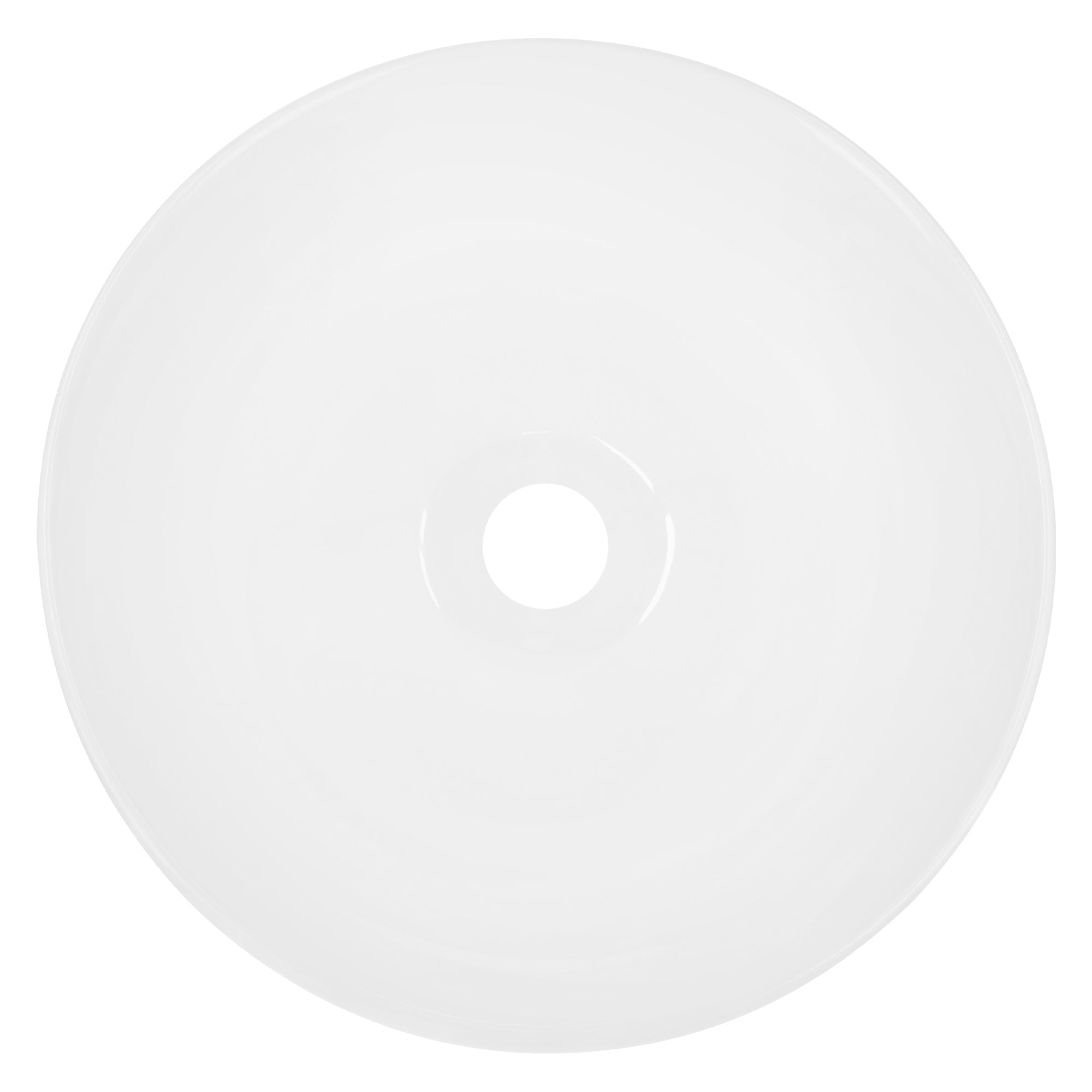 ECD Germany LuxeBath vasque ronde blanche 32 cm avec bonde