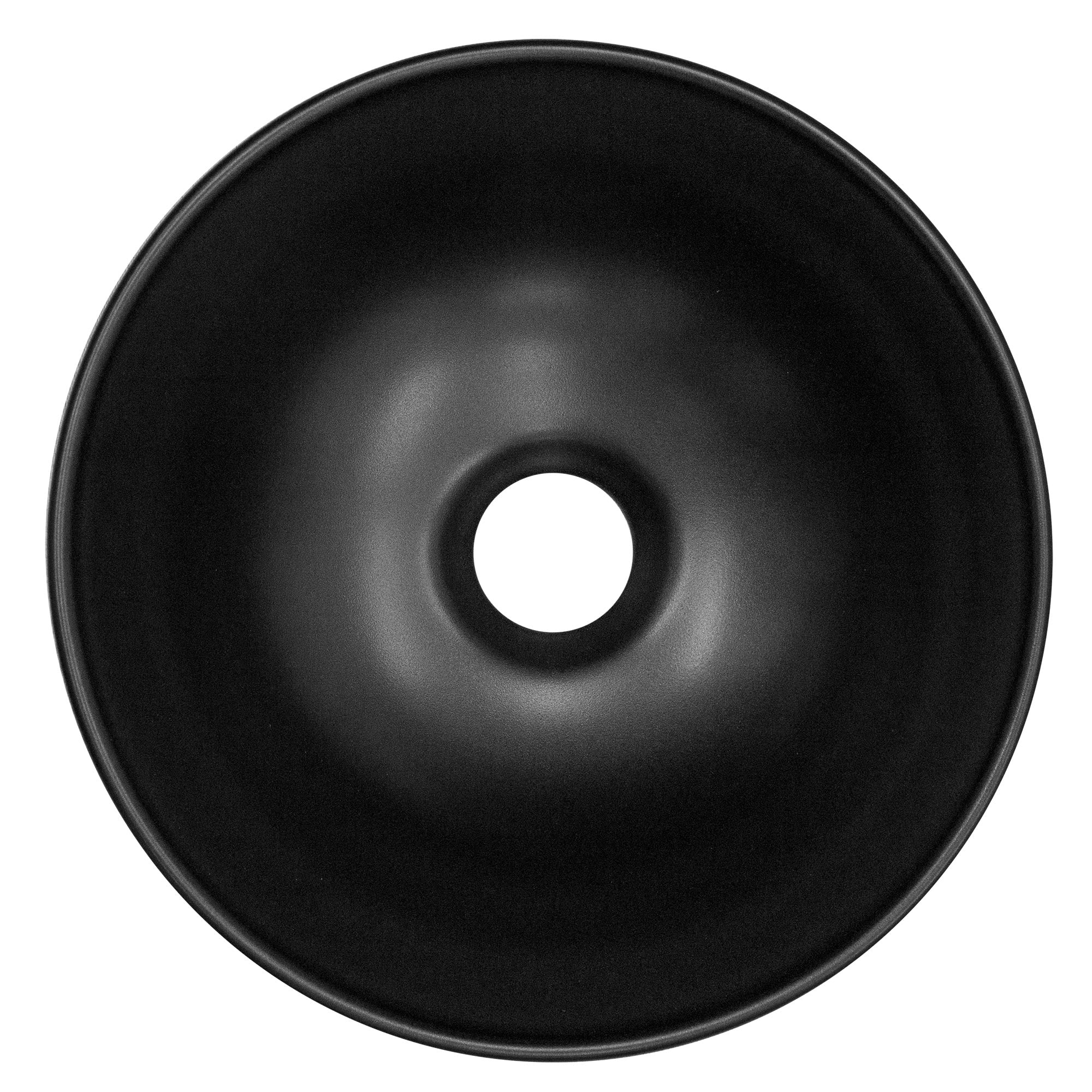 LuxeBath vasque à poser ronde noire Ø28x15 cm céramique