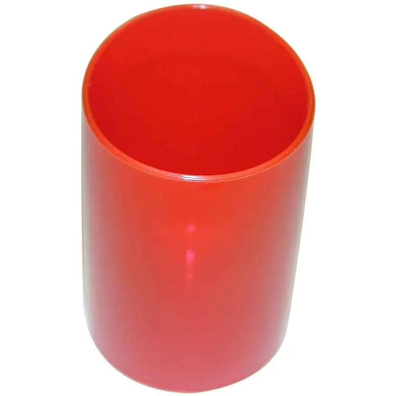 Safe Tool Fournitures de bureau Pot à crayons cerise translucide