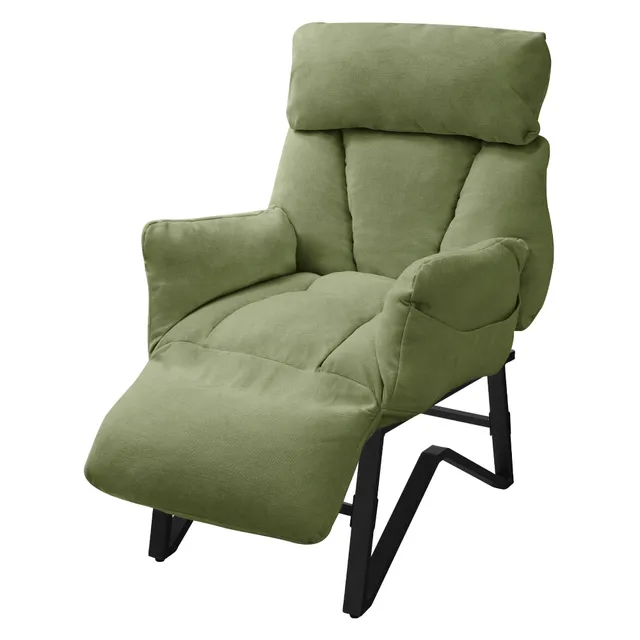 ECD Germany Möbel fauteuil relax lin vert 85x82x102 cm