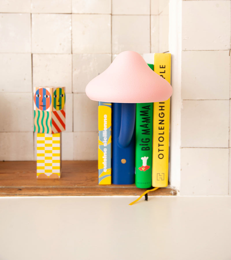 L'avant gardiste Myria lampe-livre champignon bleu royal