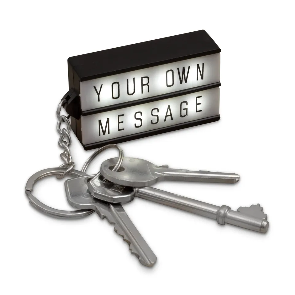 Shop-Story Lifestyle porte-clés LightBox LED 75 lettres