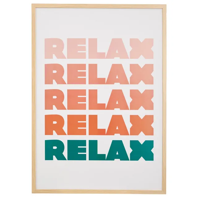 Affiche encadrée Relax déco murale cadre salon
