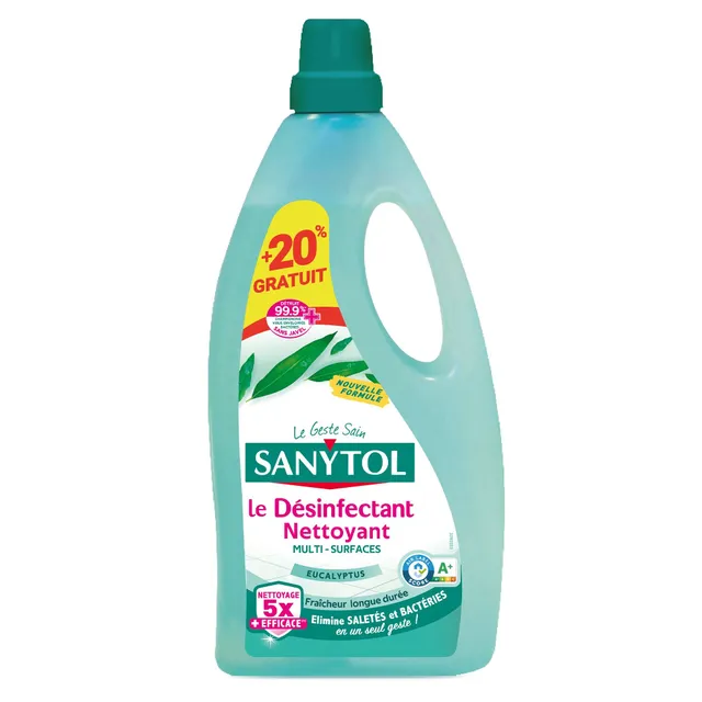 Stokomani Maison Nettoyant désinfectant sol eucalyptus