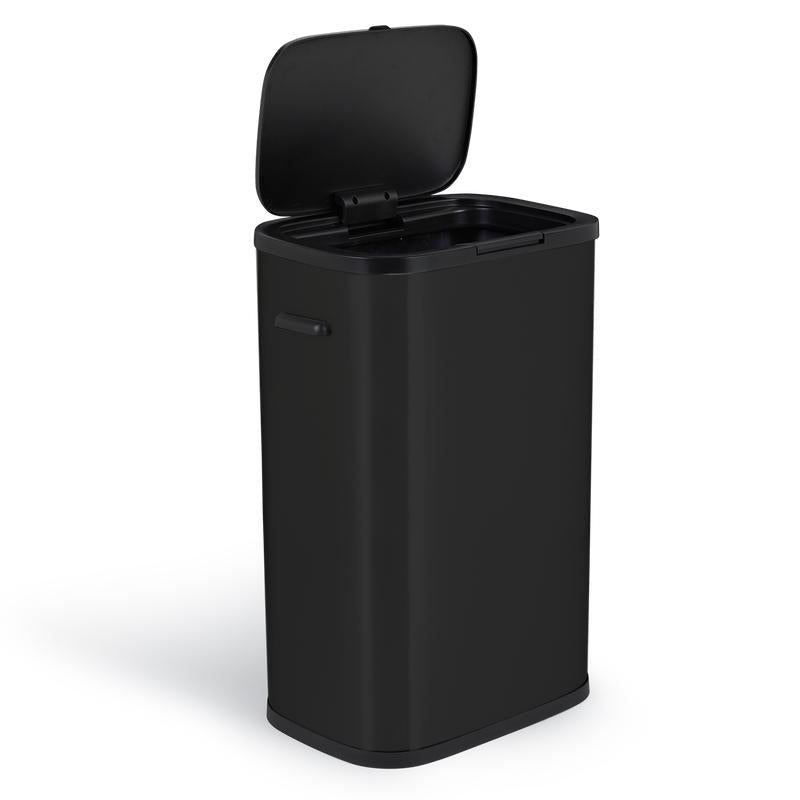 Red Deco Portland 60L poubelle cuisine push noir inox