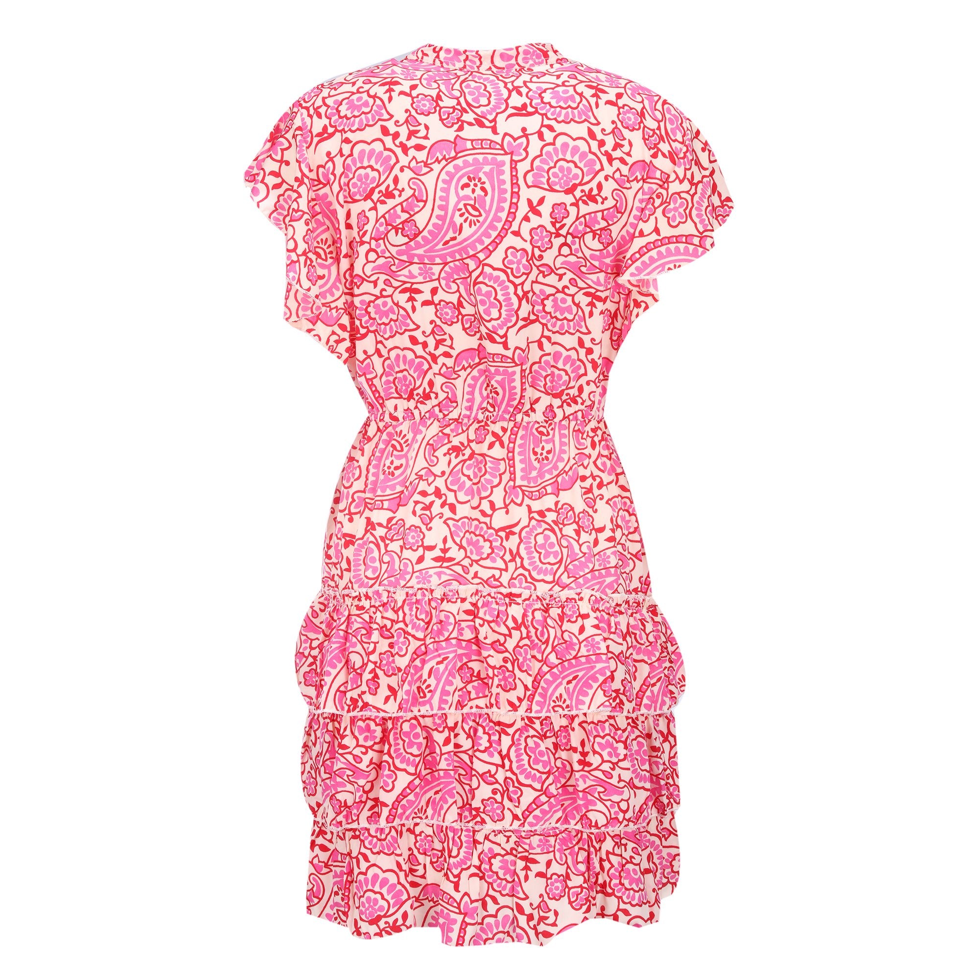 Stokomani Mode robe courte 3 volants légère femme