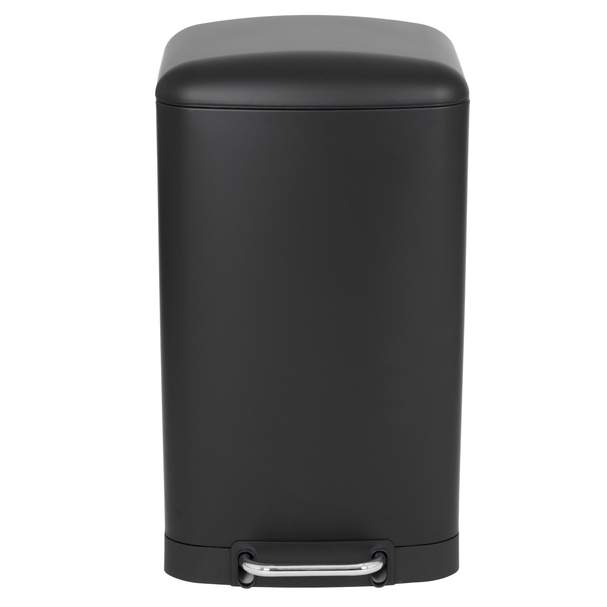 Red Deco Greenwich poubelle cuisine 40L noir mat inox