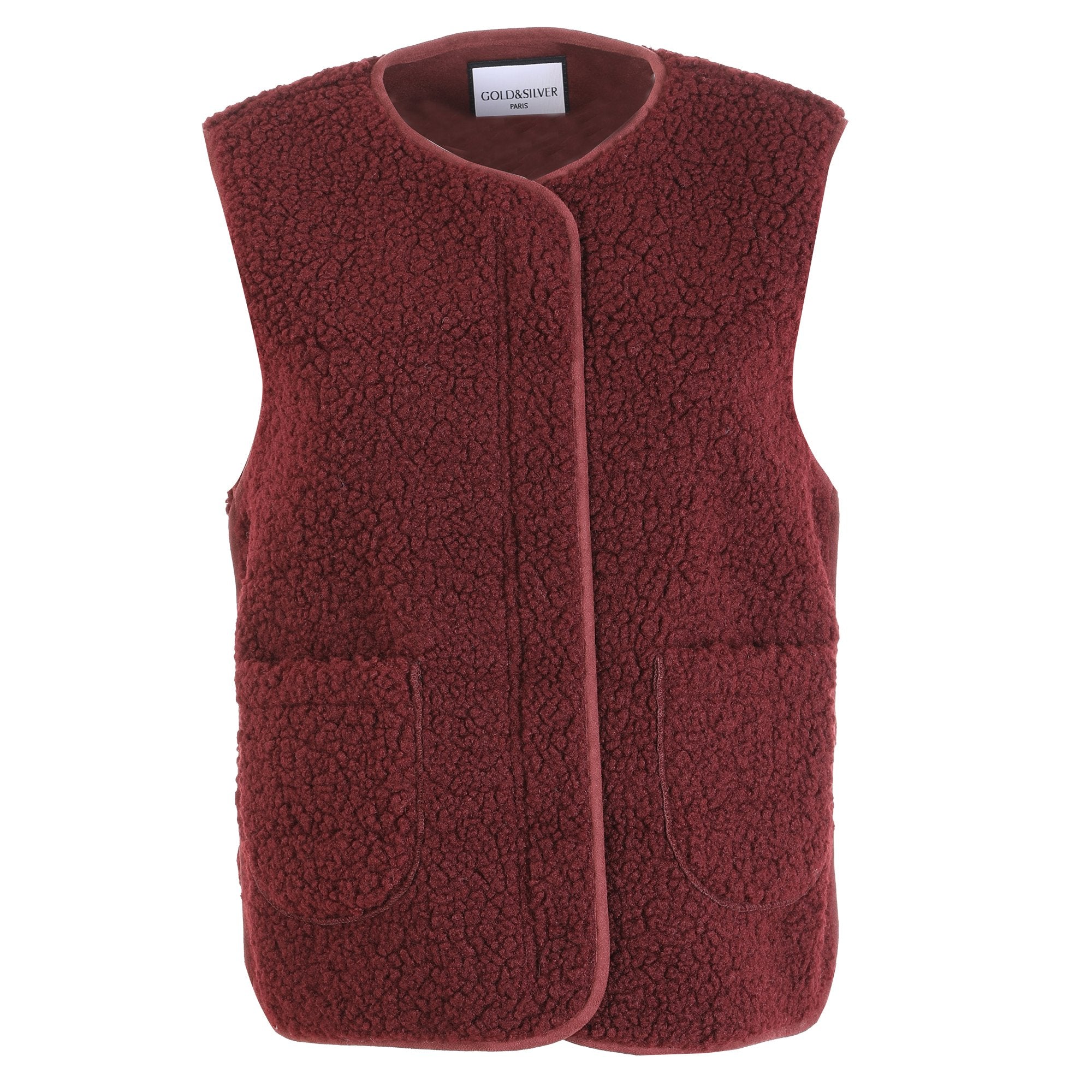 Stokomani Mode Veste sans manches femme rouge