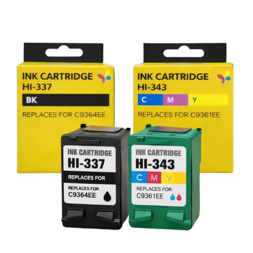 Shop-Story Pack 2 Cartouches HP 337 343 Encre Noire Couleur