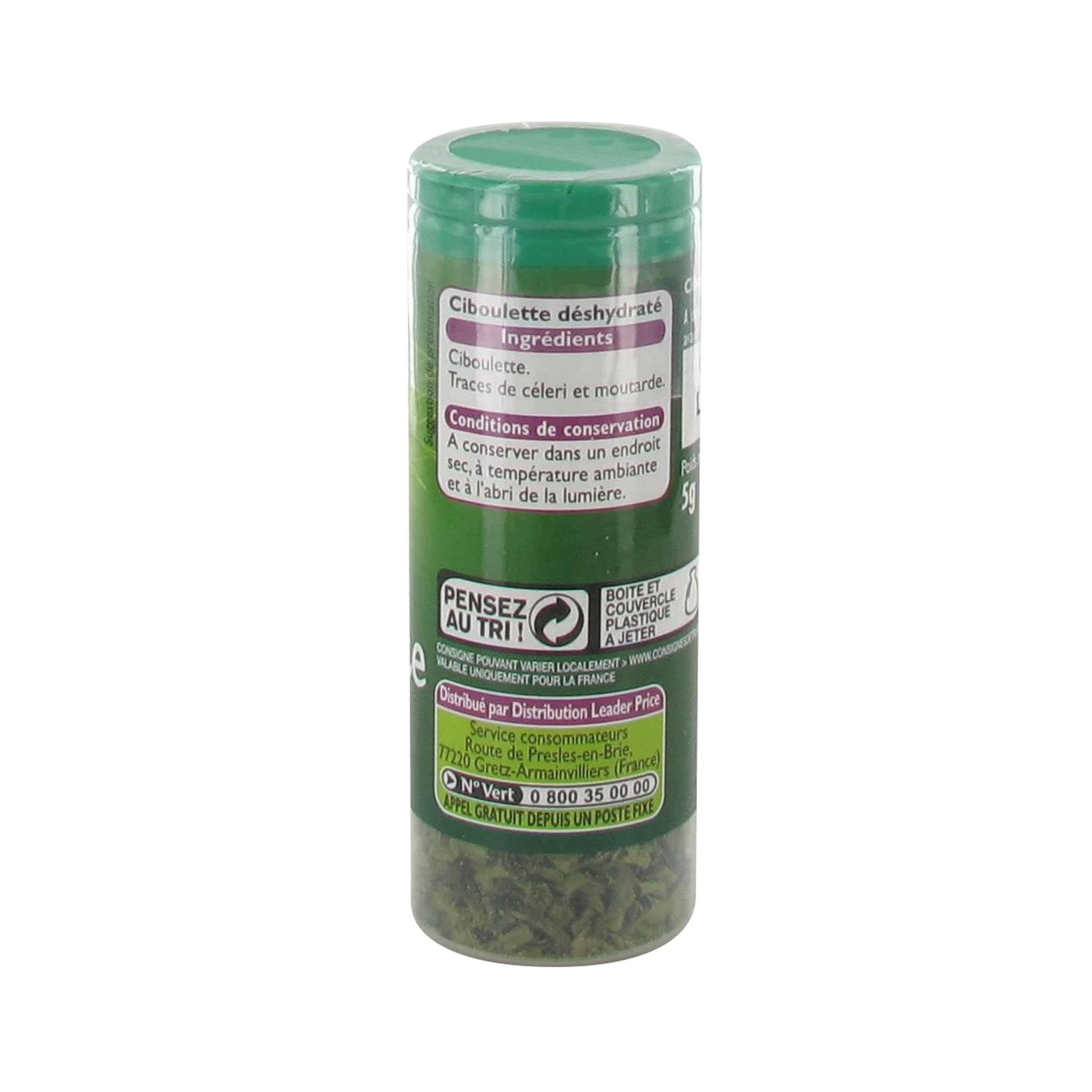 Leader Price ciboulette en flacon 5g