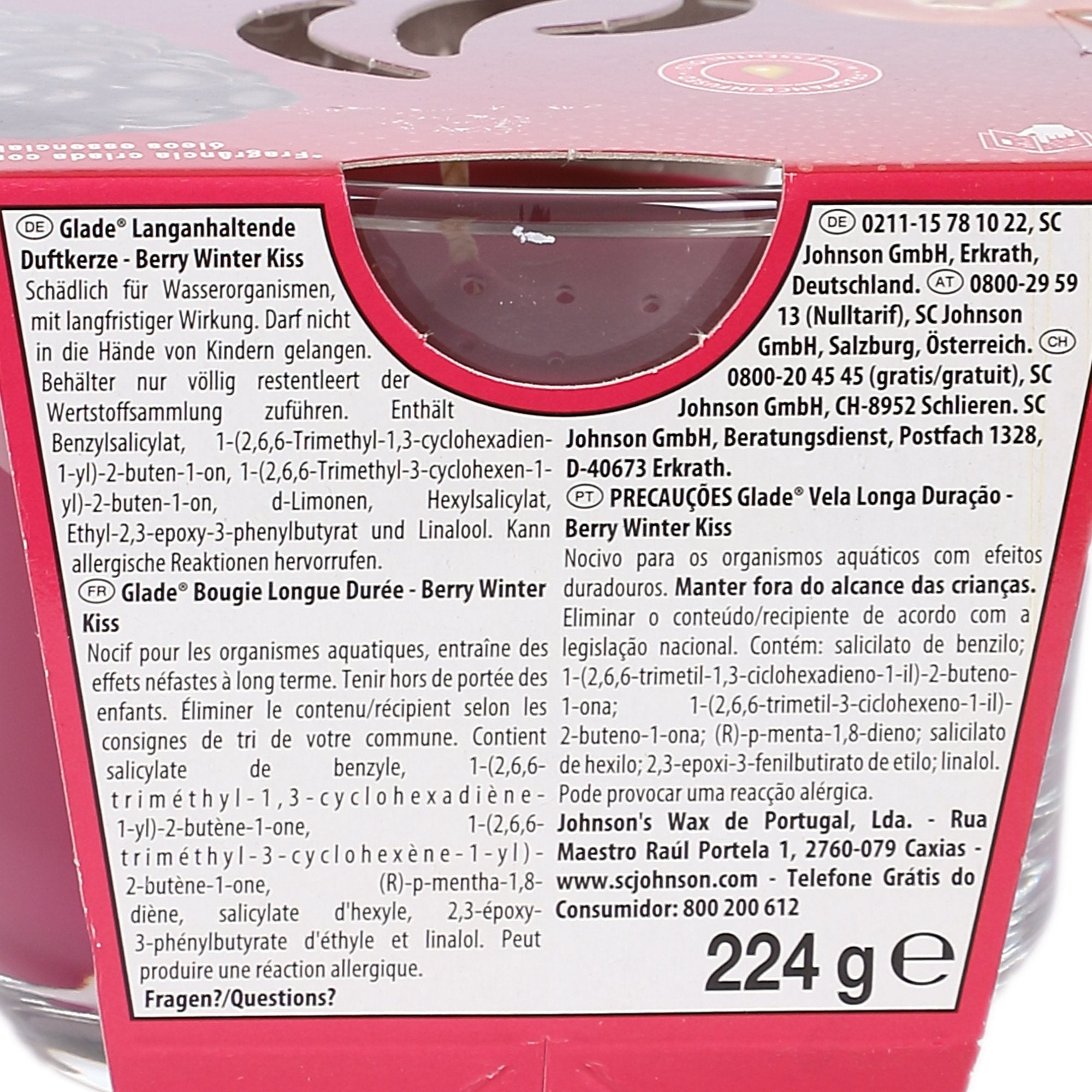 Stokomani Maison bougie parfumée Berry Winter Kiss
