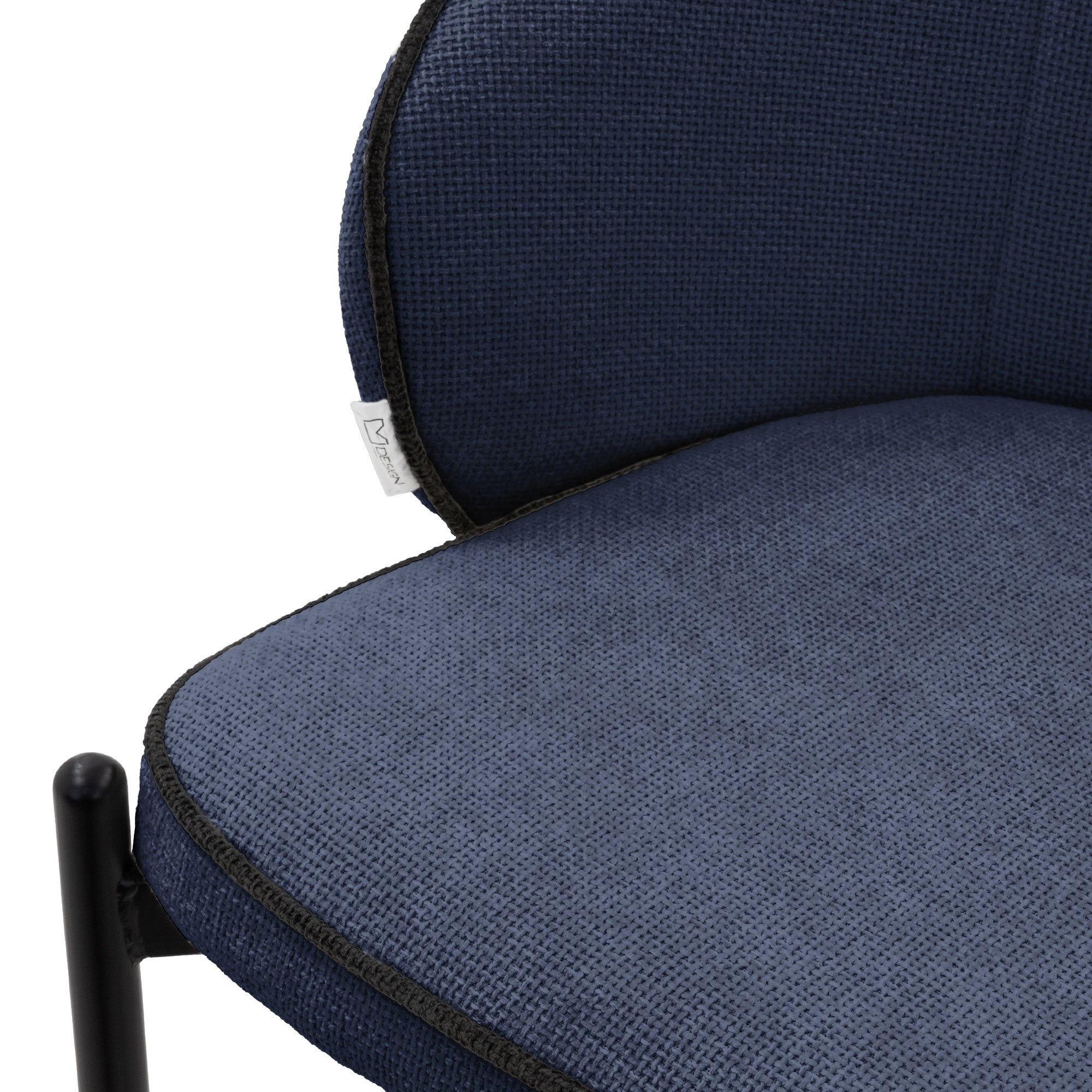 ECD Germany ML-Design tabouret de bar bleu foncé lot de 2
