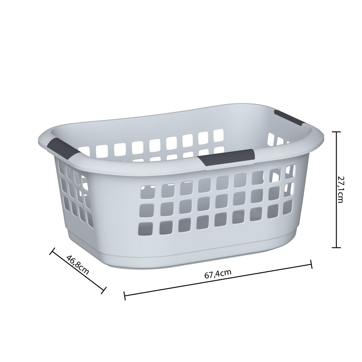 Stokomani Maison Corbeille linge Hugger 51L plastique