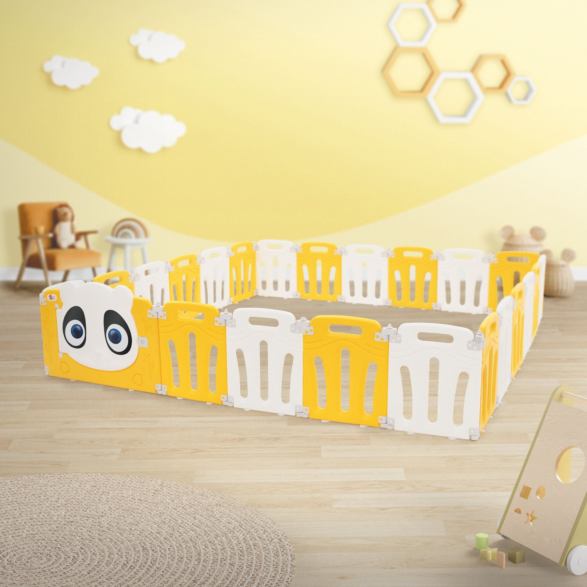 ECD Germany Kinder Joyz 240x240 parc bébé panda pliable
