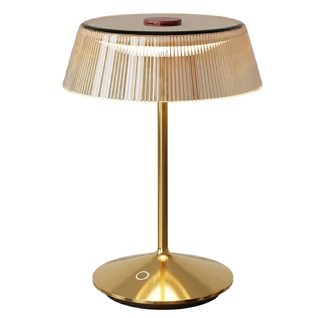 Red Deco Lampe sans fil Vitrum Matt Gold lampe table doré H26,5cm