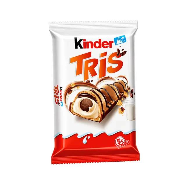 Kinder Tris barres chocolatées lait x5 goûter enfant