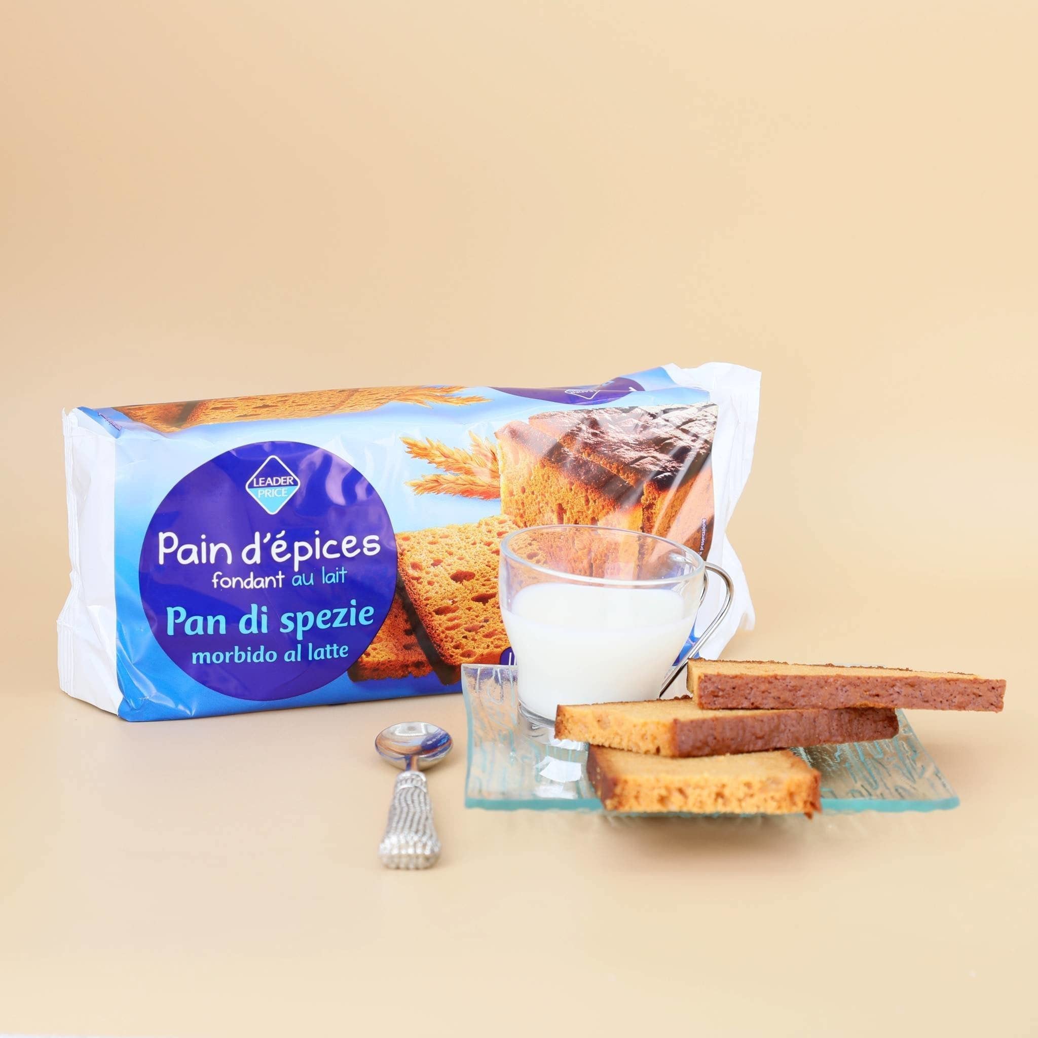 Leader Price Pains, viennoiseries Pain d'épices fondant lait 500g