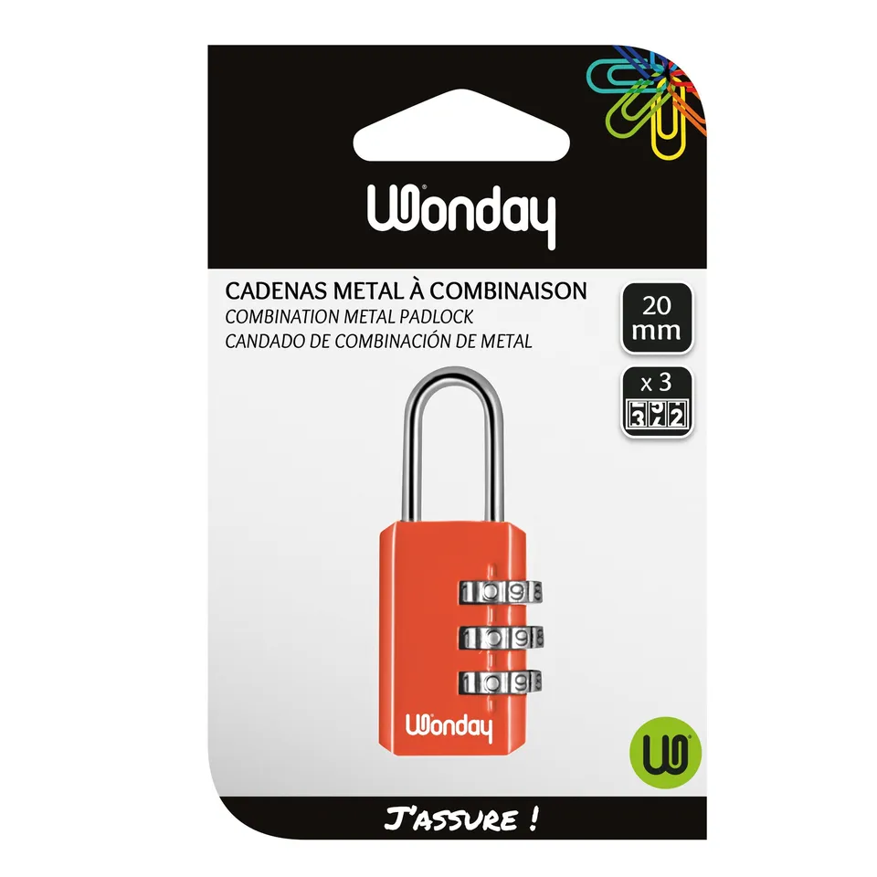 Safe Tool Sécurité Cadenas combinaison 20 mm code