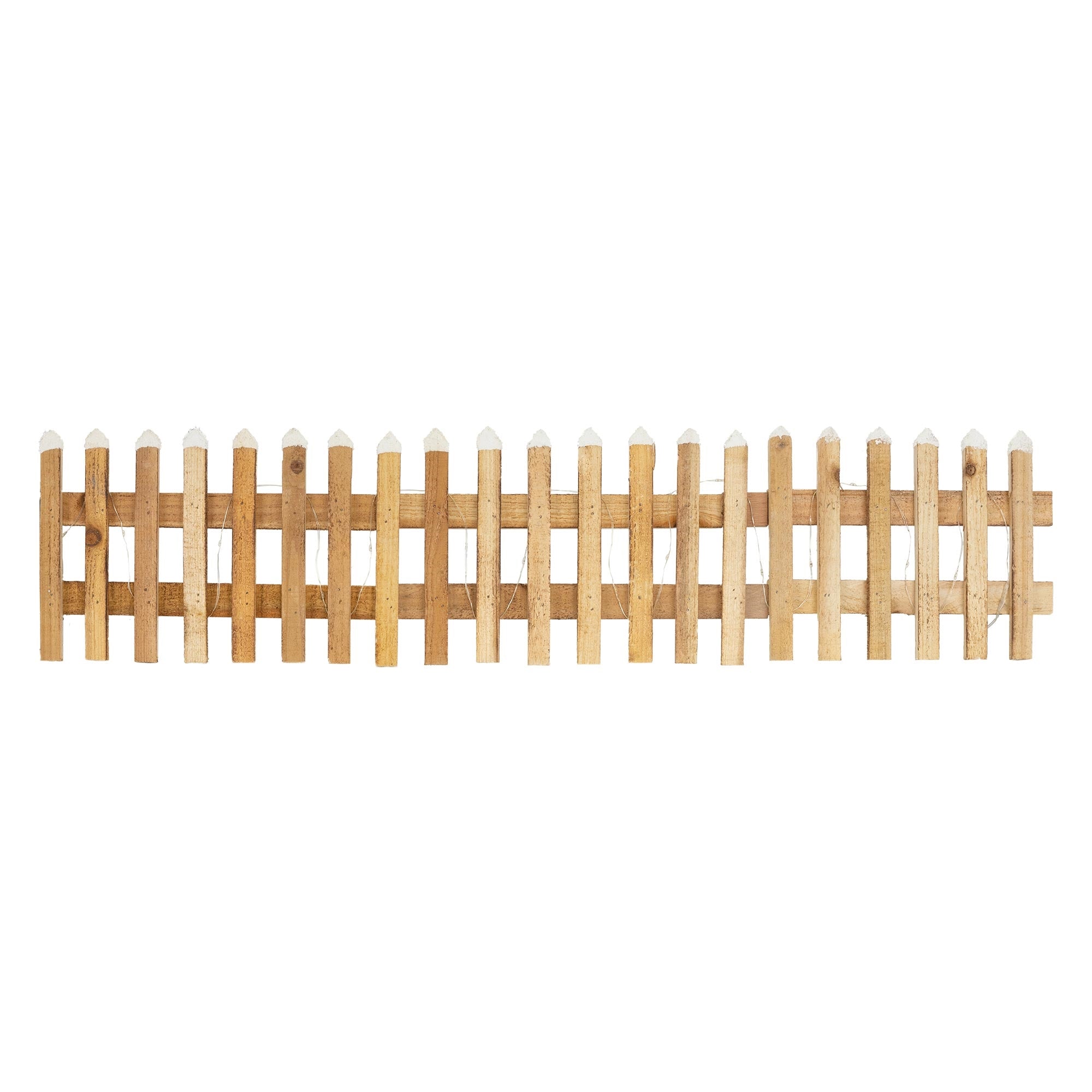 ECD Germany Haus Wohnen clôture Noël LED bois rouge 98x57