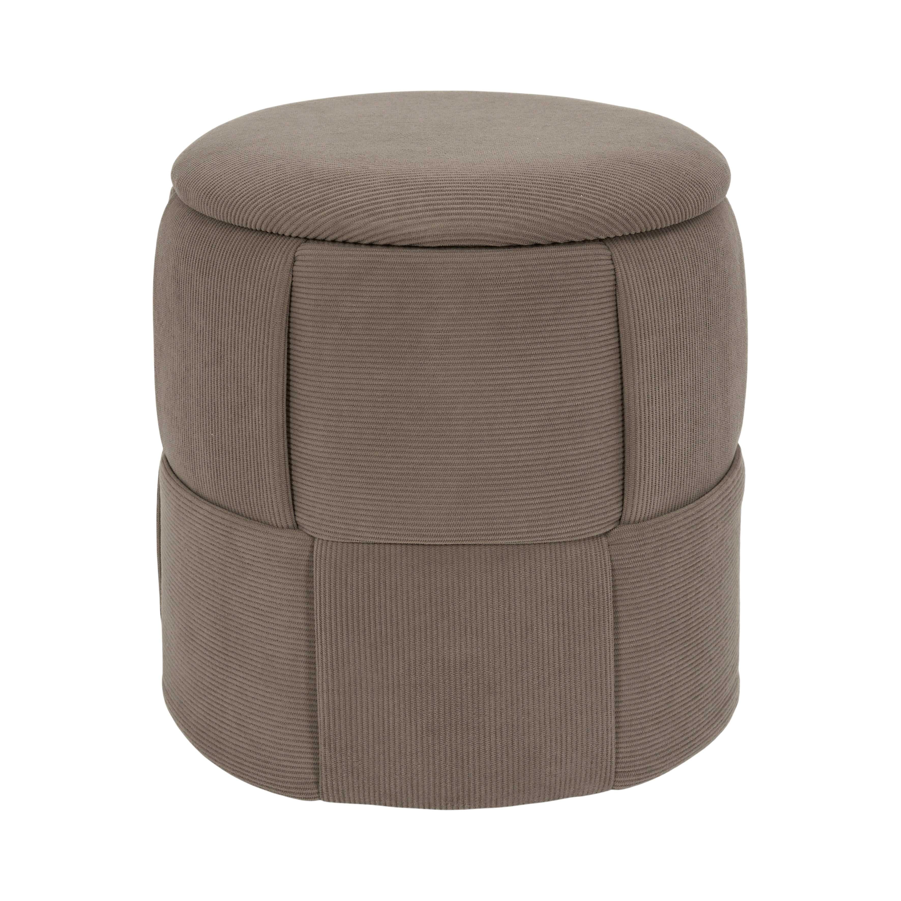 Home Deco Factory Jules pouf rangement taupe tressé