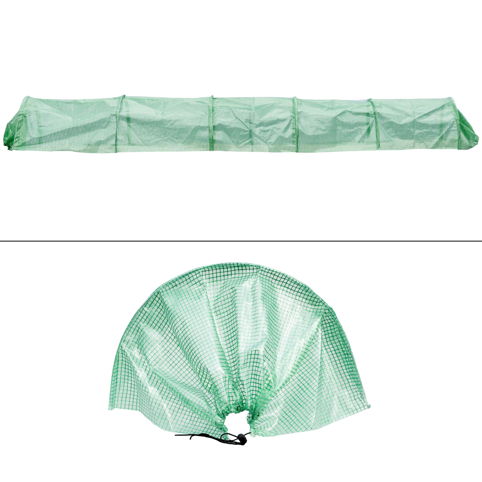 ECD Germany Garten tunnel serre 300x55x35 cm bâche PE