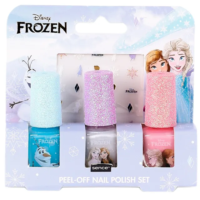 Reine des Neiges coffret 3 vernis enfant pelable