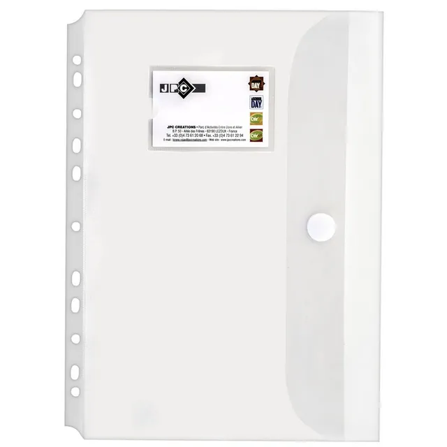 Safe Tool Fournitures de bureau pochette PP A4 perforée scratch