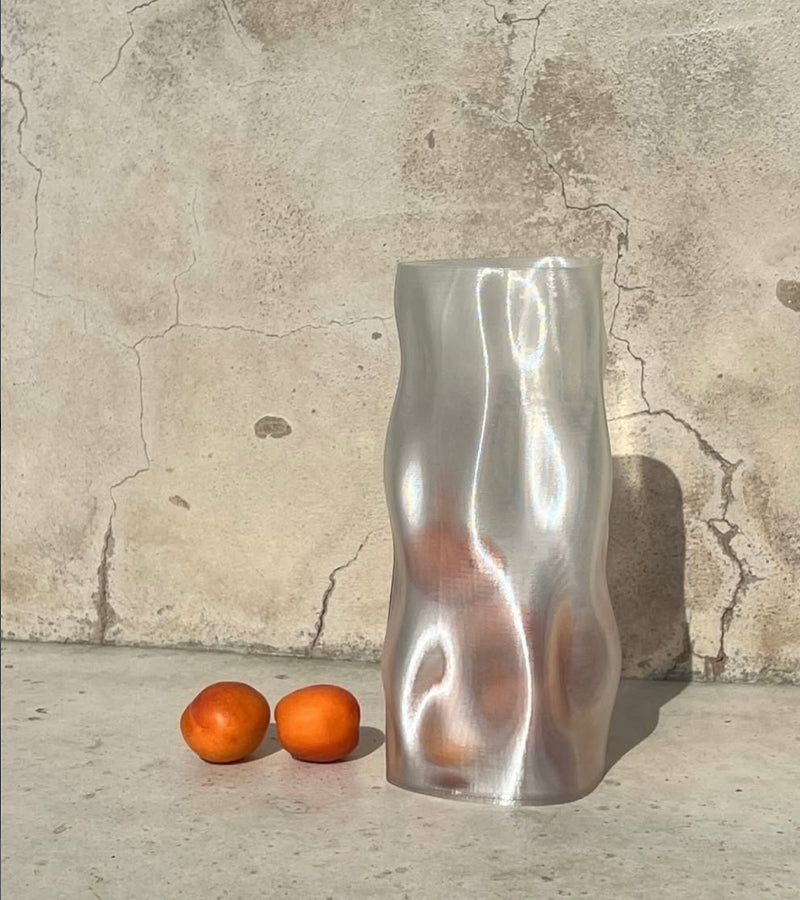 L'avant gardiste Magma vase transparent Medium design lave