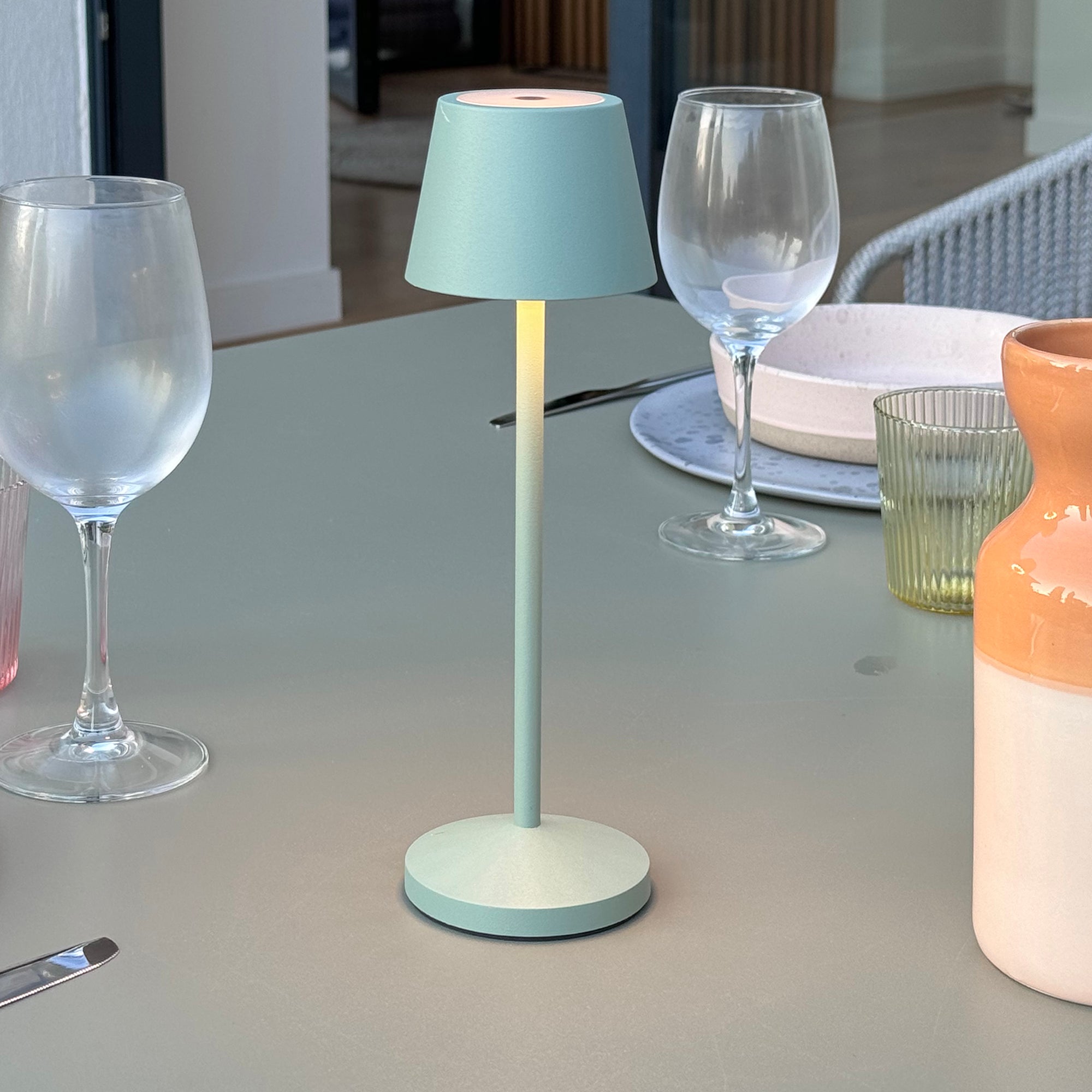 Red Deco Emily lampe sans fil 25cm vert olive dimmable