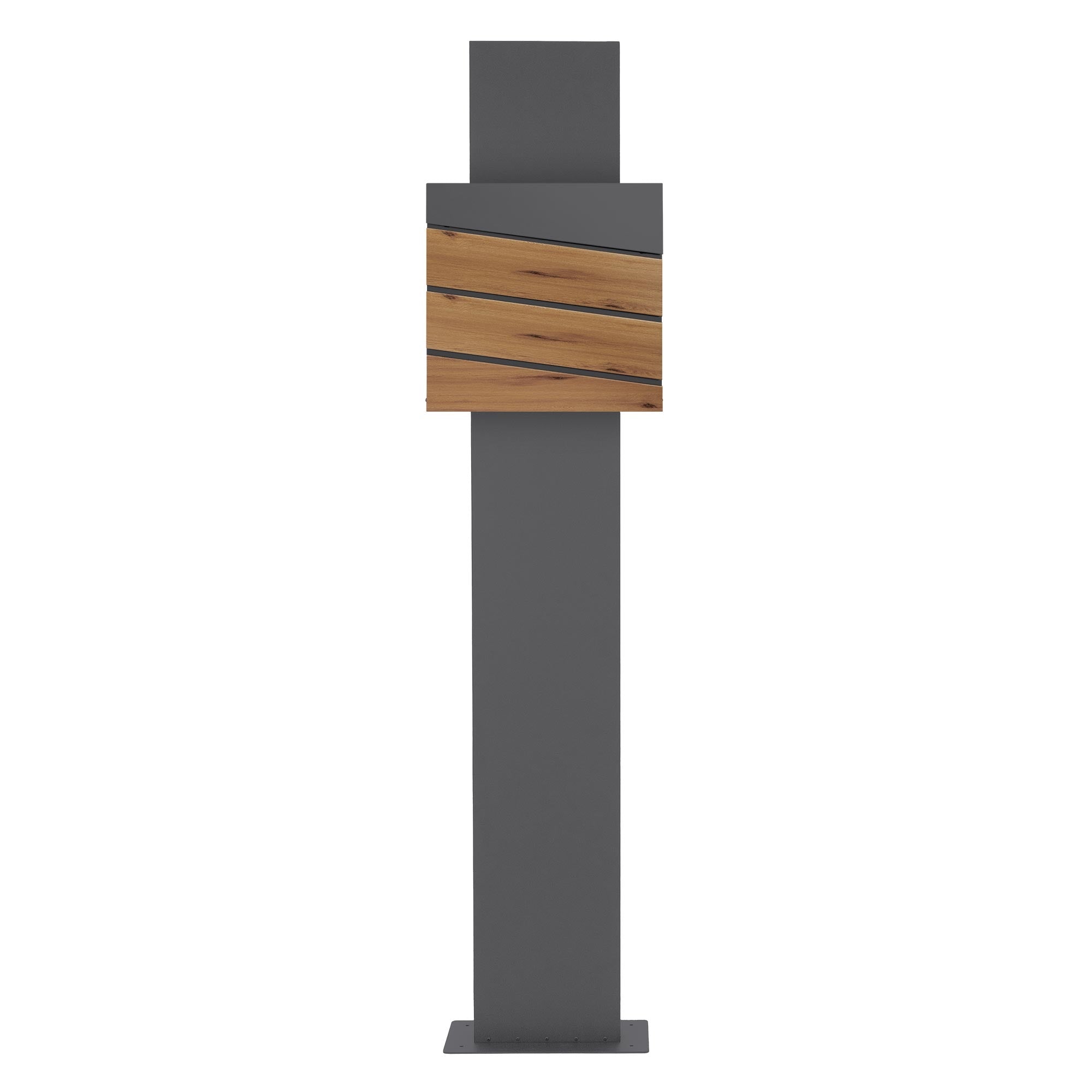 ECD Germany ML-Design boîte aux lettres sur pied 170 cm anthracite