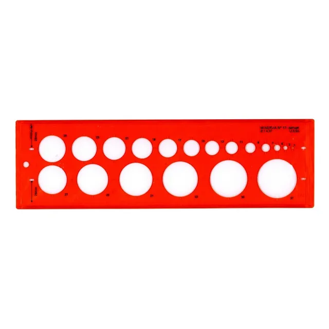 Safe Tool trace cercles impairs N°17 gabarit dessin bureau