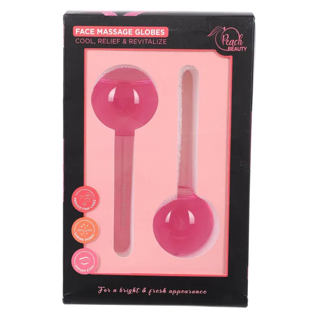 Stokomani Beauté et bien-être set 2 globes massage visage froid