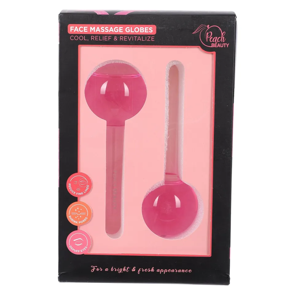 Stokomani Beauté et bien-être set 2 globes massage visage froid