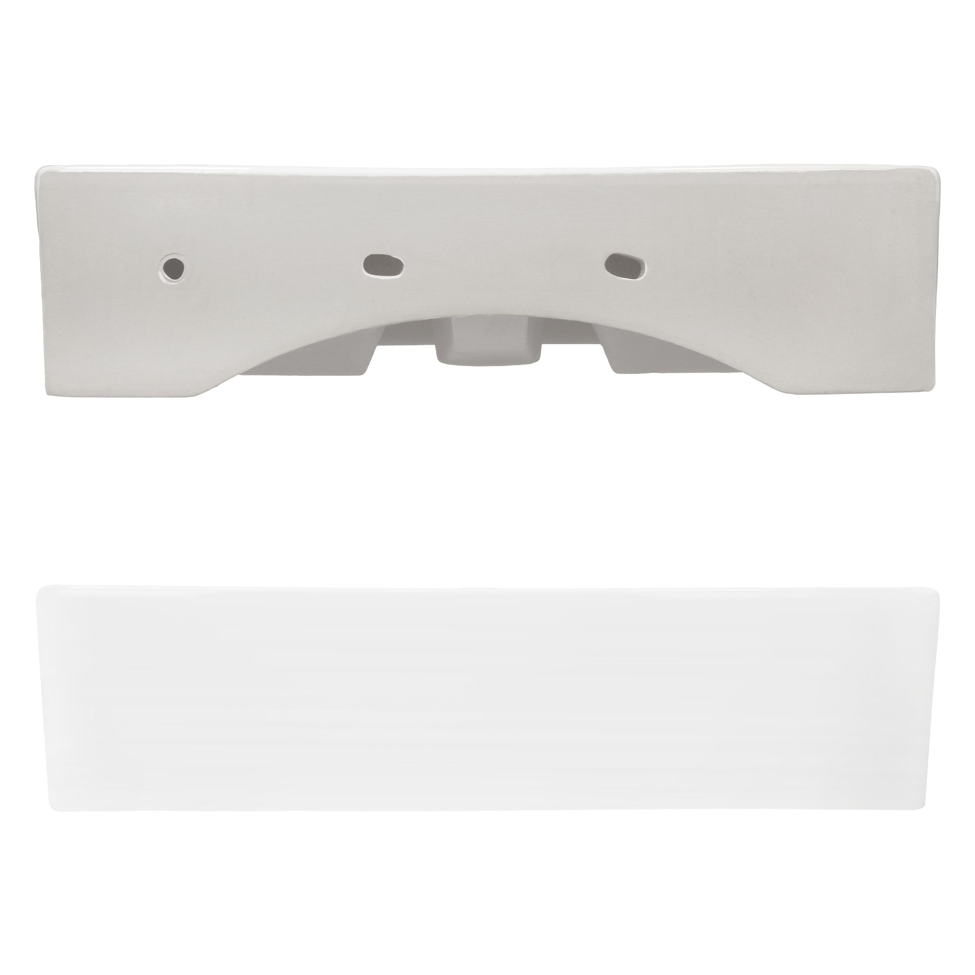 ECD Germany Sanitär vasque carrée blanche 515x360 mm céramique