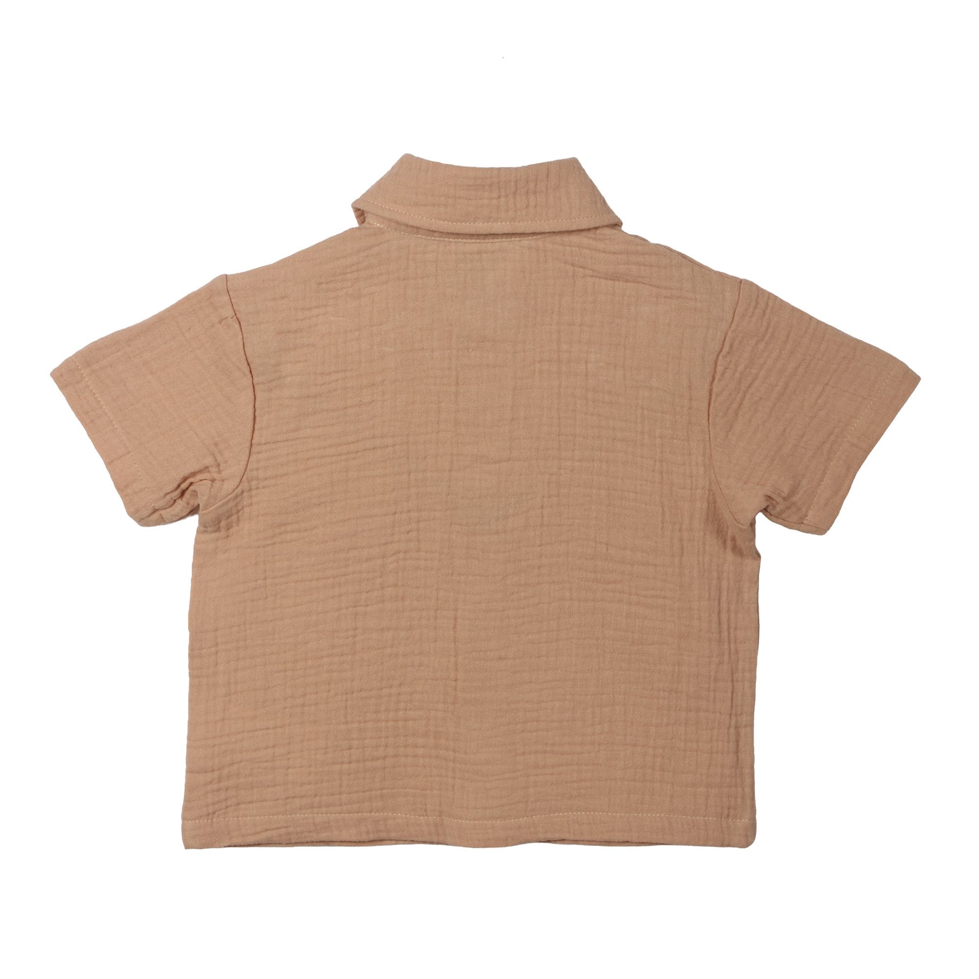Stokomani Mode Ensemble chemisette short coton marron 12M