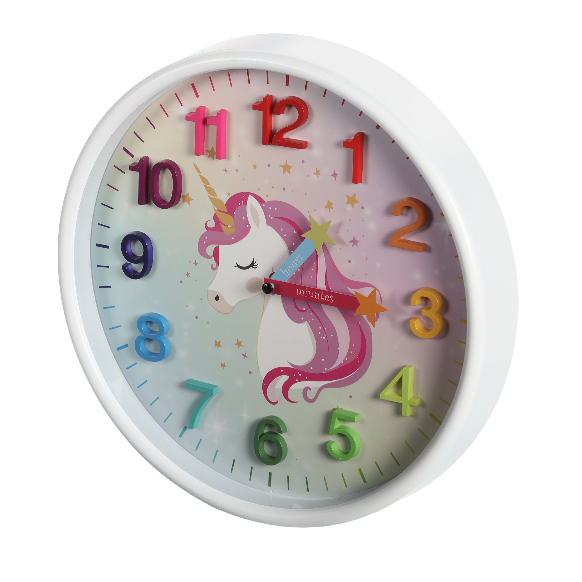 Stokomani Maison horloge enfant rose 30x4,5 cm display