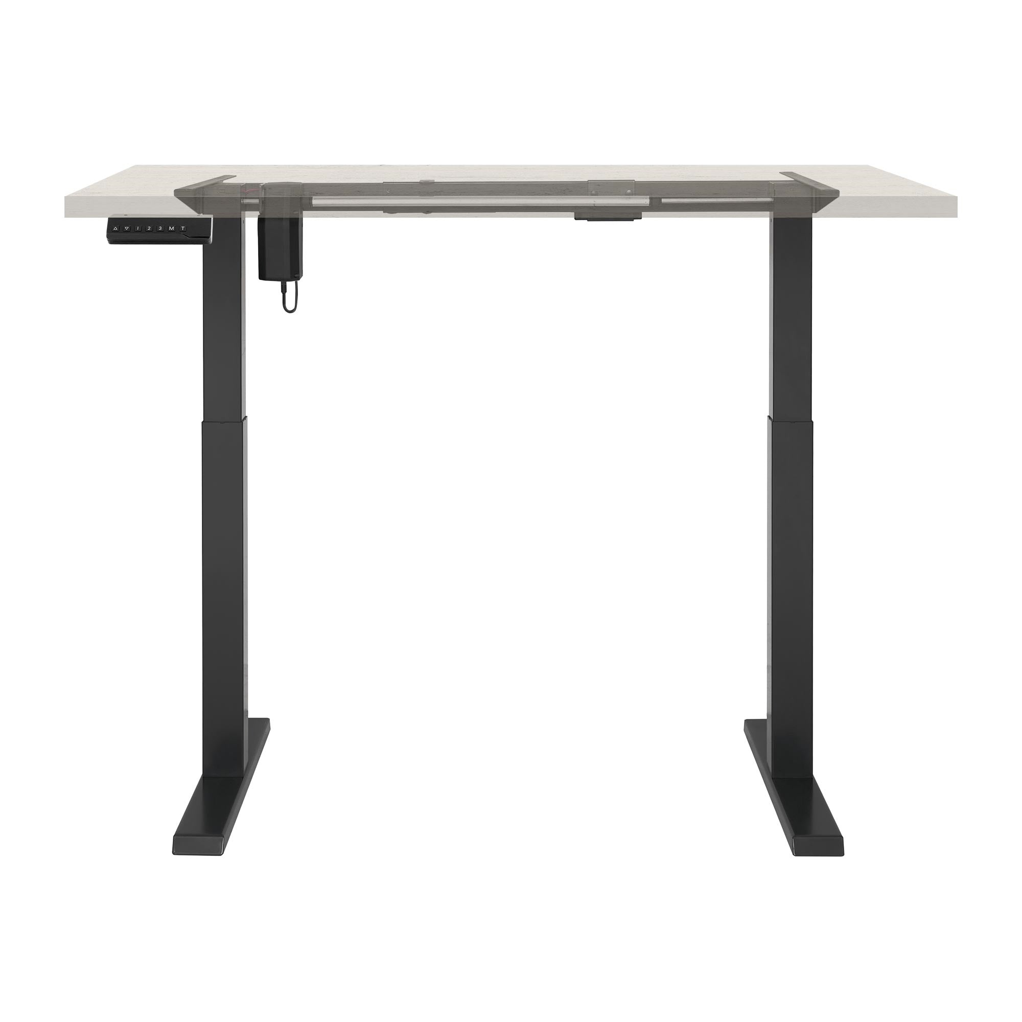 ECD Germany Möbel piétement bureau électrique gris 73-123 cm