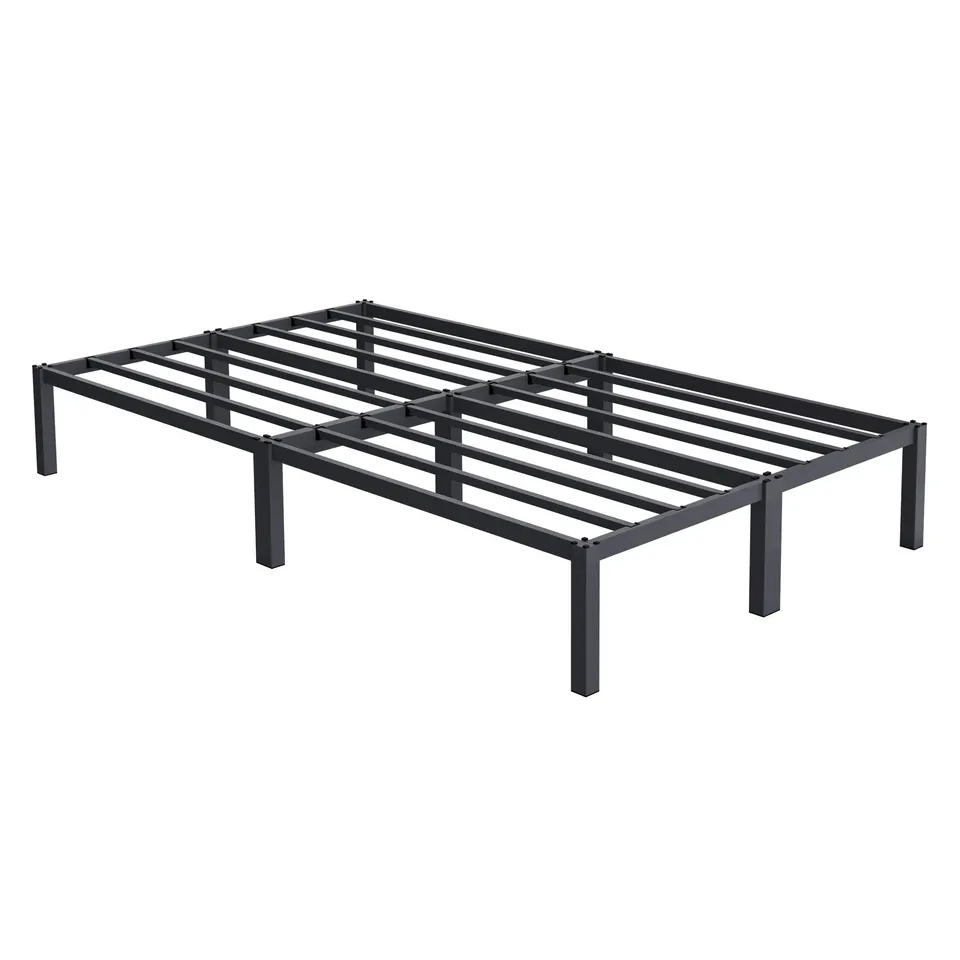 ECD Germany lit double métal 120x200 anthracite sommier