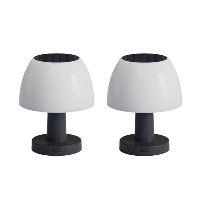 Red Deco Lumina H13,5cm lampe solaire lot de 2 blanc