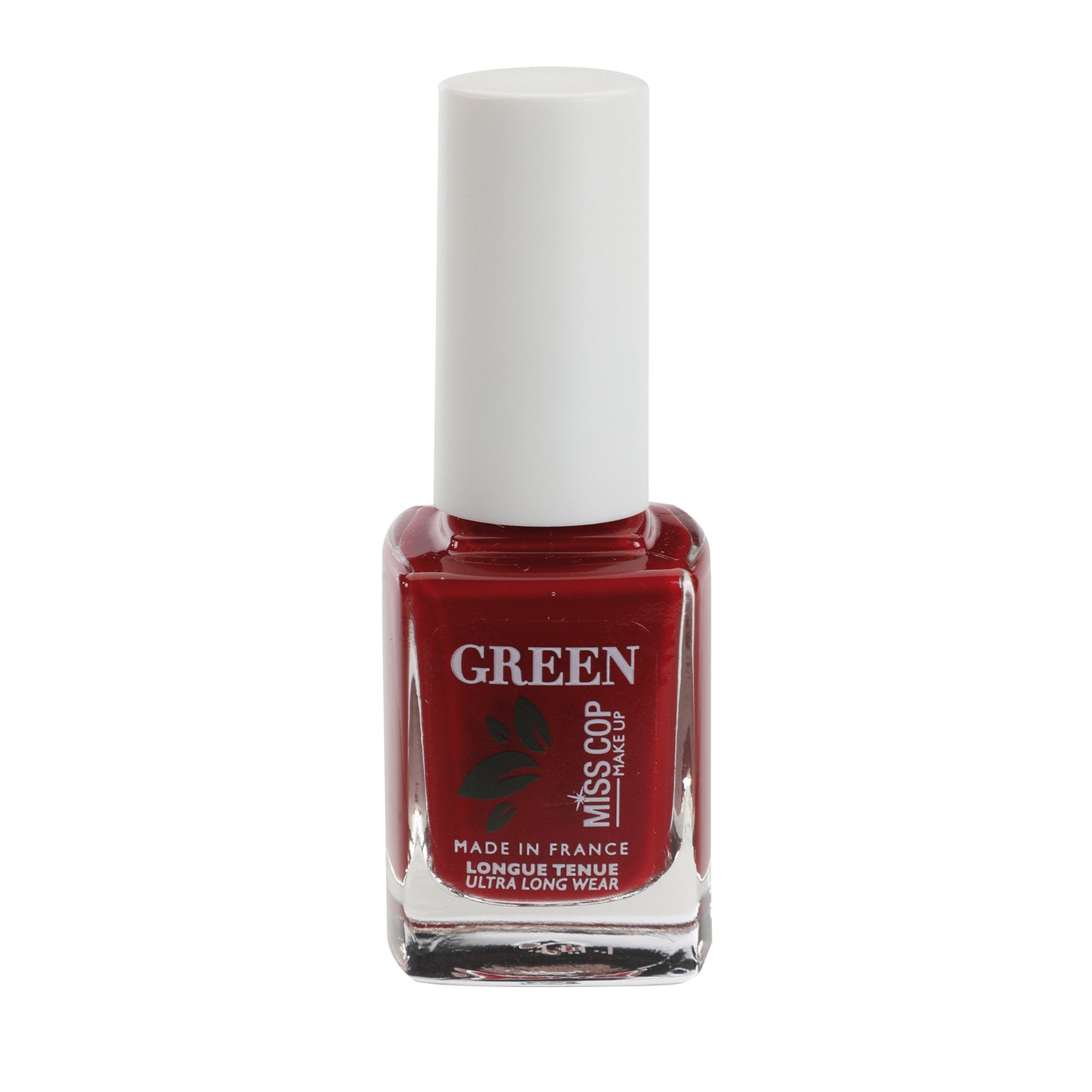 Miss Cop vernis ongles rouge noir couvrant longue tenue