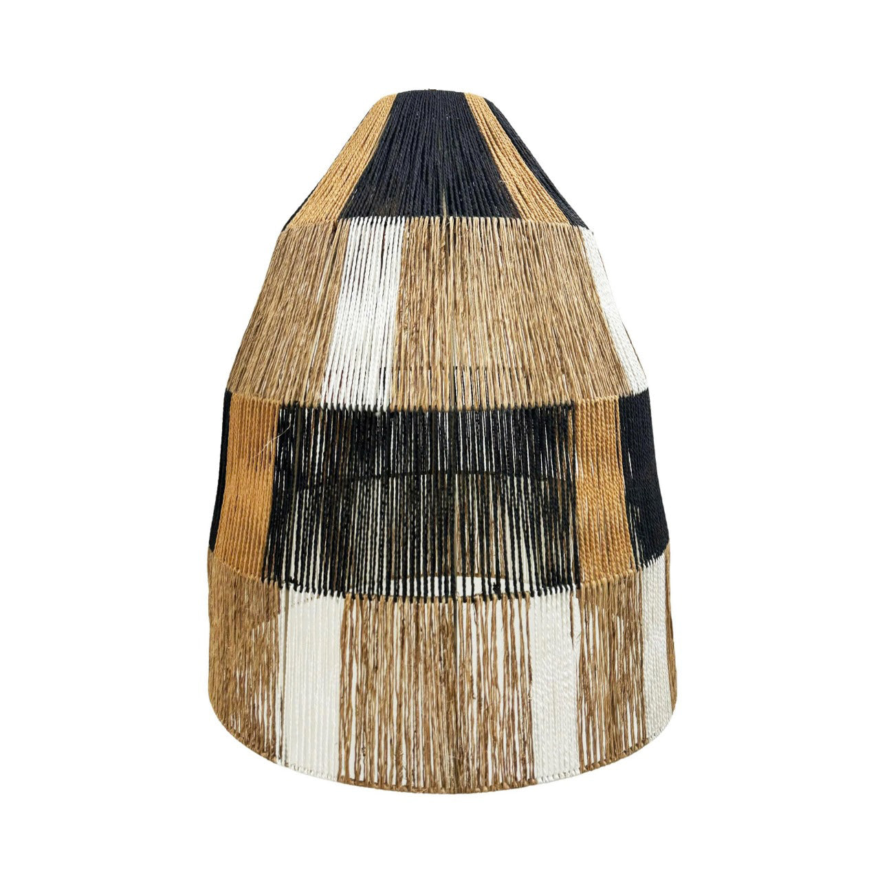 Zahara Abat-jour corde tressée bohème E27 H58cm lot de 2