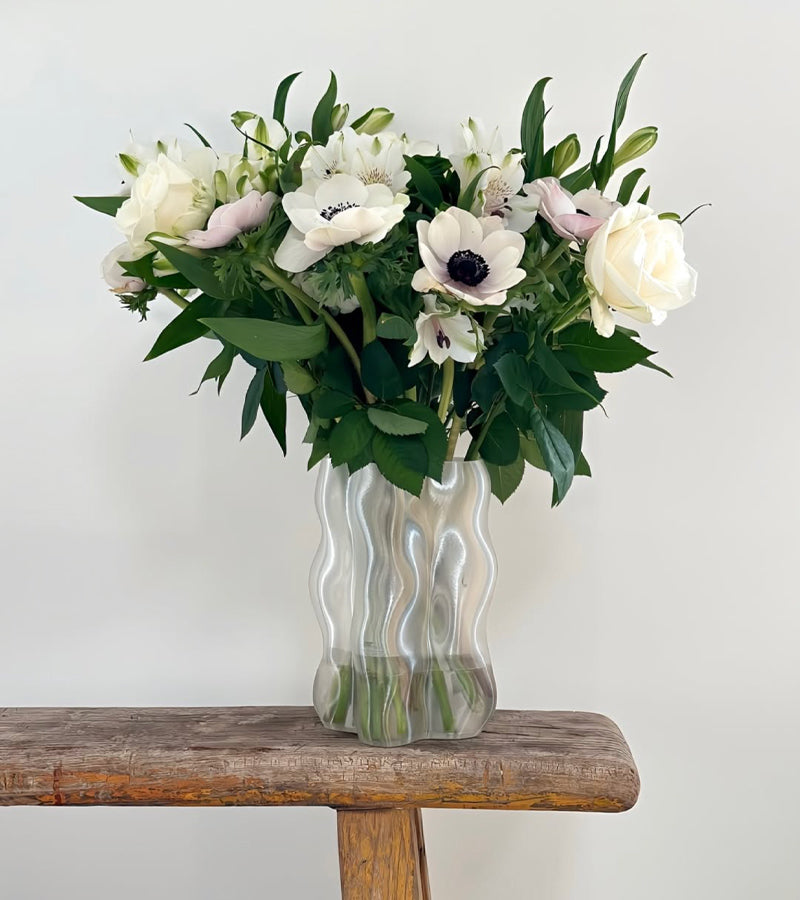 L'avant gardiste Magma vase transparent Medium design lave