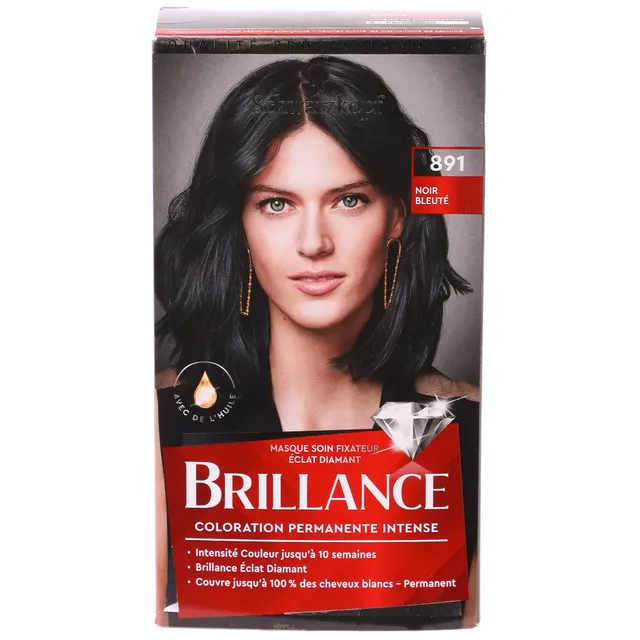 Coloration 891 noir bleuté permanente intense 10 semaines
