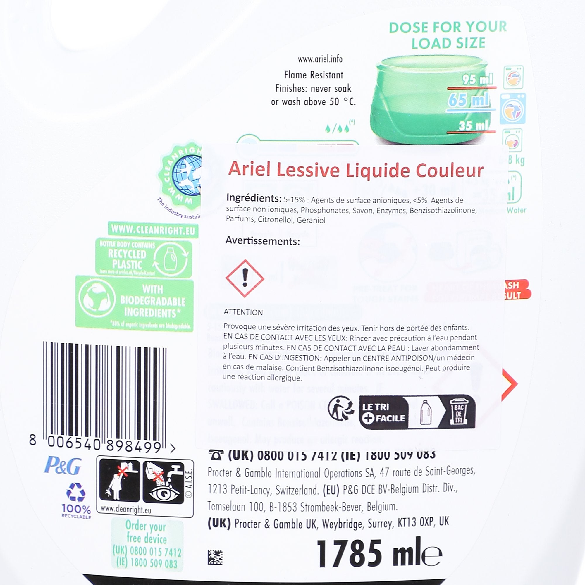 Stokomani Maison lessive liquide couleurs 51 doses